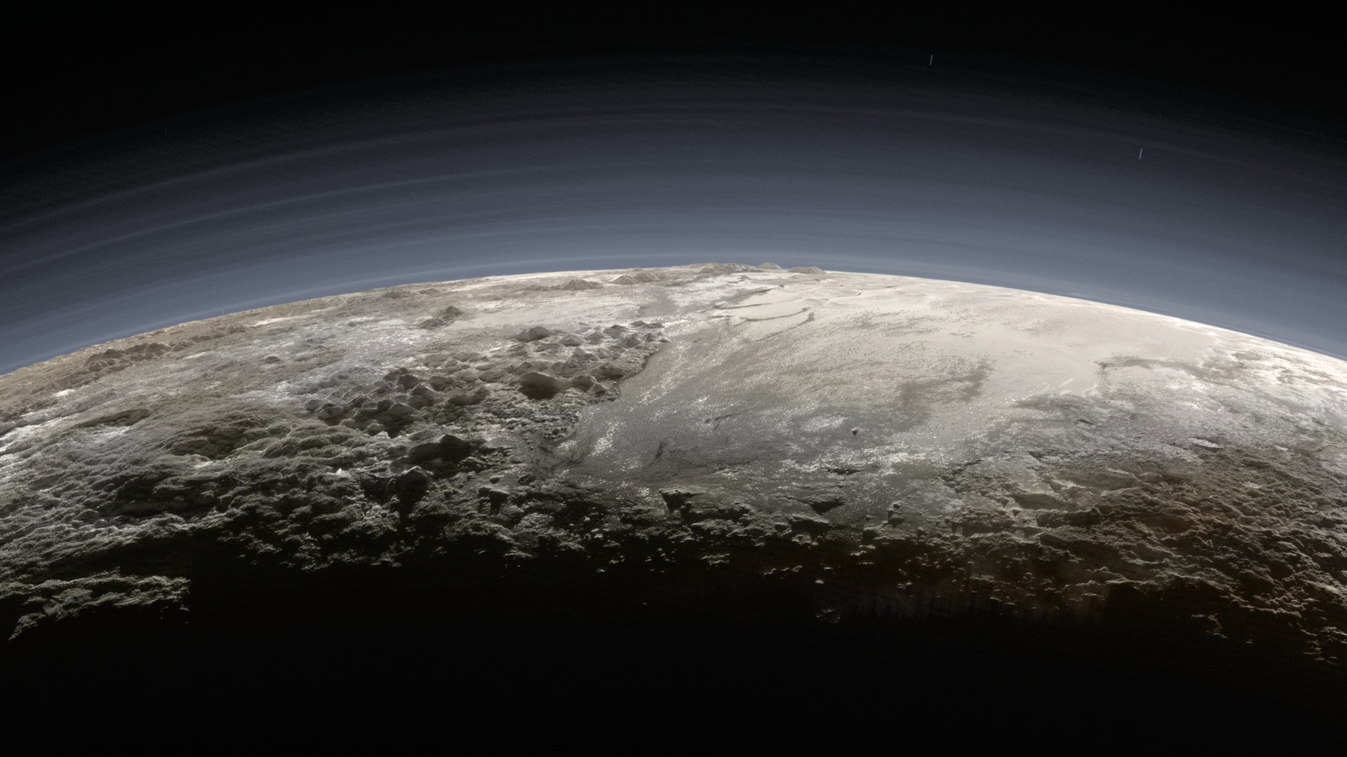 Pluto crescent: Before